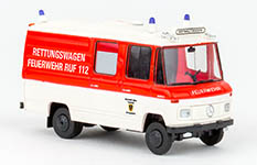 101-36920 - H0 - Mercedes L 508 RTW 1970, Feuerwehr Lübeck